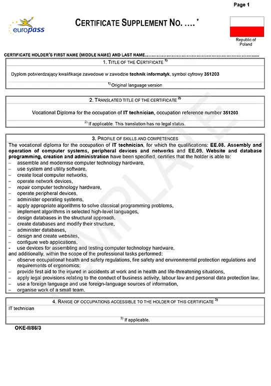 Kurs Zawodowy Technik Informatyk Kurs Zawodowy Technik Informatyk