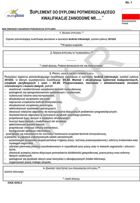 Kurs Zawodowy Technik Informatyk Kurs Zawodowy Technik Informatyk